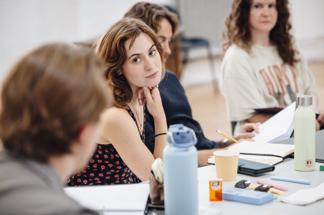 Emily Laing in rehearsals for THE MOUSETRAP 75TH ANNIVERSARY UK TOUR, Credit Danny Kaan Emily Laing in rehearsals for THE MOUSETRAP 75TH ANNIVERSARY UK TOUR, Credit Danny Kaan