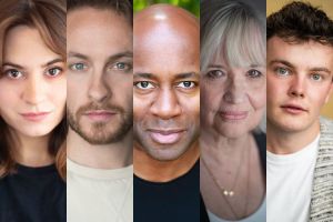 Five of the cast members of The Mousetrap