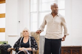 L R Susan Penhaligon, Nicholas Bailey in rehearsals for THE MOUSETRAP 75TH ANNIVERSARY UK TOUR, Credit Danny Kaan