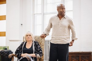 L R Susan Penhaligon, Nicholas Bailey in rehearsals for THE MOUSETRAP 75TH ANNIVERSARY UK TOUR, Credit Danny Kaan