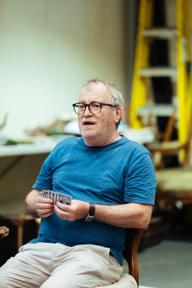 Mark Hadfield in rehearsals for A MONTH IN THE COUNTRY Donmar Warehouse photo by Helen Murray Mark Hadfield in rehearsals for A MONTH IN THE COUNTRY Donmar Warehouse photo by Helen Murray