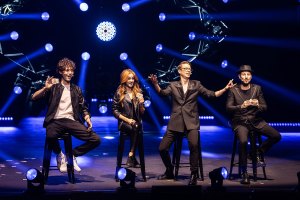 Rafferty Coope, Gabriella Lester, Matthew Pomeroy and Andrew Basso in Now You See Me Live