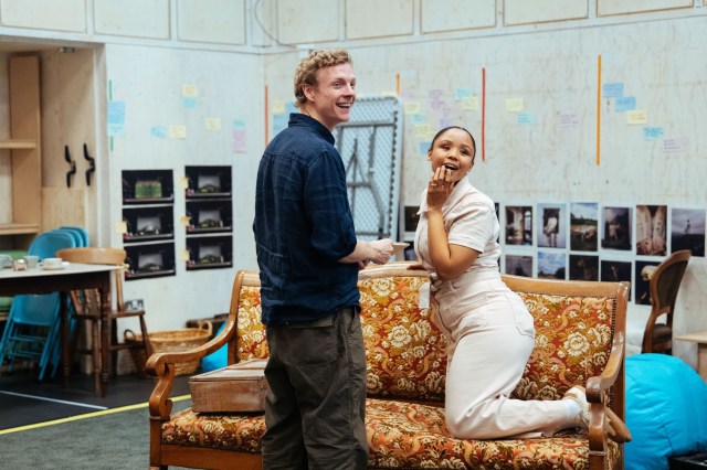 Rachelle Diedericks and Patrick Gibson in rehearsals for A MONTH IN THE COUNTRY Donmar Warehouse photo by Helen Murray Rachelle Diedericks and Patrick Gibson in rehearsals for A MONTH IN THE COUNTRY Donmar Warehouse photo by Helen Murray