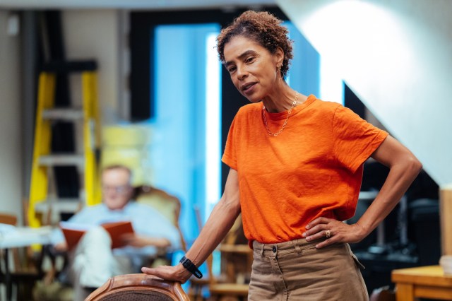 Sophie Okonedo in rehearsals for A MONTH IN THE COUNTRY Donmar Warehouse photo by Helen Murray (1) Sophie Okonedo in rehearsals for A MONTH IN THE COUNTRY Donmar Warehouse photo by Helen Murray (1)