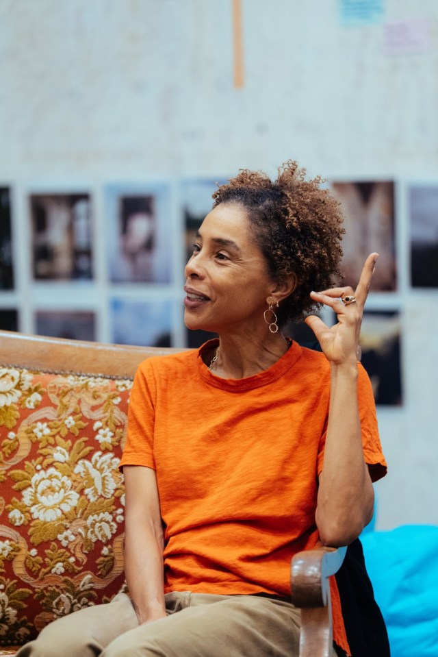 Sophie Okonedo in rehearsals for A MONTH IN THE COUNTRY Donmar Warehouse photo by Helen Murray Sophie Okonedo in rehearsals for A MONTH IN THE COUNTRY Donmar Warehouse photo by Helen Murray