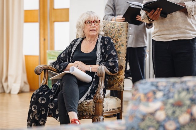Susan Penhaligon in rehearsals for THE MOUSETRAP 75TH ANNIVERSARY UK TOUR, Credit Danny Kaan 2 Susan Penhaligon in rehearsals for THE MOUSETRAP 75TH ANNIVERSARY UK TOUR, Credit Danny Kaan 2