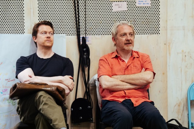 Thomas Arnold and Daniel Rigby in rehearsals for A MONTH IN THE COUNTRY Donmar Warehouse photo by Helen Murray Thomas Arnold and Daniel Rigby in rehearsals for A MONTH IN THE COUNTRY Donmar Warehouse photo by Helen Murray