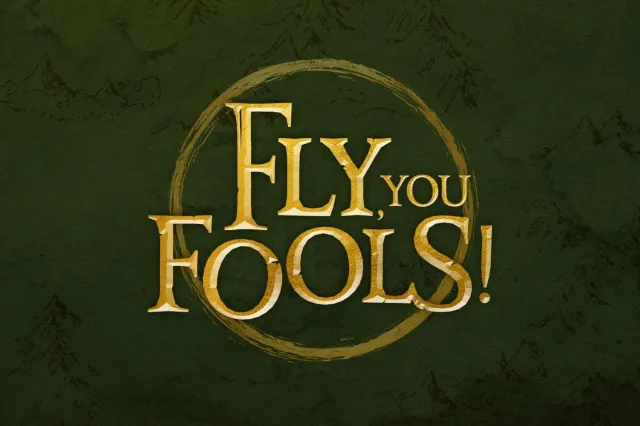 Fly, You Fools! artwork, by Ligature Creative Fly, You Fools! artwork, by Ligature Creative