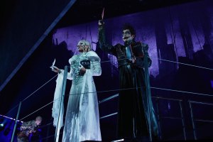 Grace Mouat and Telly Leung in Death Note: The Musical
