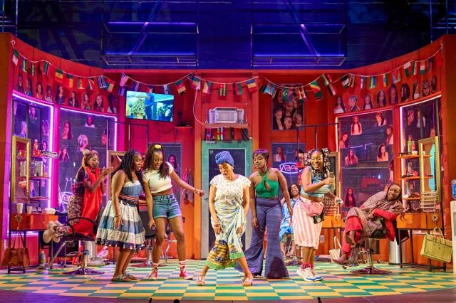 The 2026 cast and production of Jaja's African Hair Braiding, photo by Manuel Harlan The 2026 cast and production of Jaja's African Hair Braiding, photo by Manuel Harlan