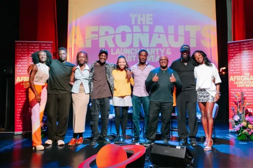 The cast at the launch party
