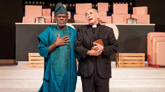 Usifu Jalloh (Oga) and Mark Rylance (Pastor Blake) Usifu Jalloh (Oga) and Mark Rylance (Pastor Blake)