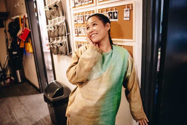 Ai Ninomiya My Neighbour Totoro backstage at the Gillian Lynne Theatre photo by Danny Kaan Ai Ninomiya My Neighbour Totoro backstage at the Gillian Lynne Theatre photo by Danny Kaan