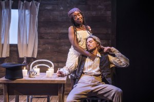 Ronkẹ Adékọluẹ́jọ́ and Patrick Vaill in Blood of My Blood