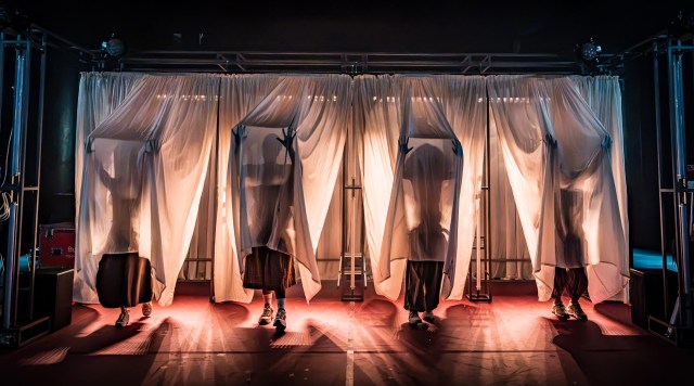 Cast in National Theatre's 2026 schools tour of Bacchae (c) Marc Brenner 01010 Cast in National Theatre's 2026 schools tour of Bacchae (c) Marc Brenner 01010