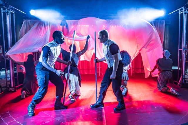 Cast in National Theatre's 2026 schools tour of Bacchae (c) Marc Brenner 01046 Cast in National Theatre's 2026 schools tour of Bacchae (c) Marc Brenner 01046