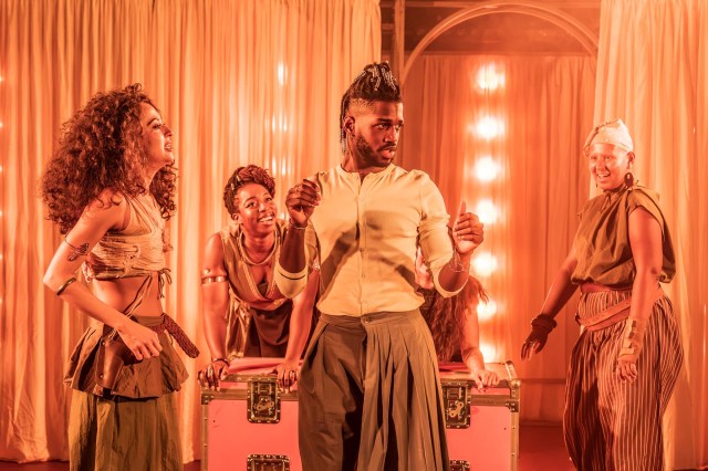 Cast in National Theatre's 2026 schools tour of Bacchae (c) Marc Brenner 01826 Cast in National Theatre's 2026 schools tour of Bacchae (c) Marc Brenner 01826