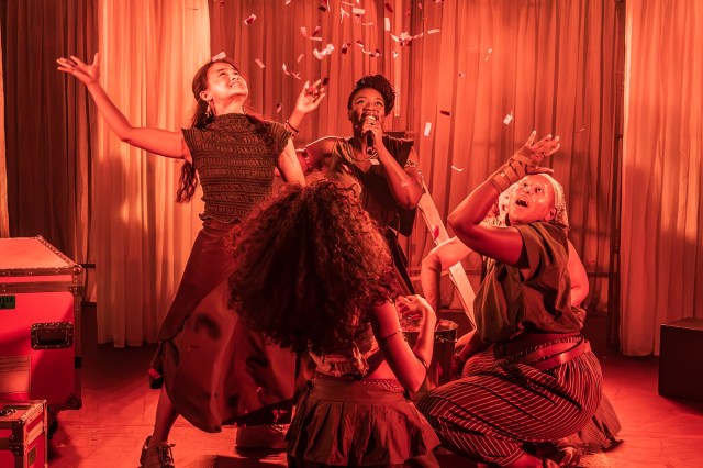 Cast in National Theatre's 2026 schools tour of Bacchae (c) Marc Brenner 03127 Cast in National Theatre's 2026 schools tour of Bacchae (c) Marc Brenner 03127
