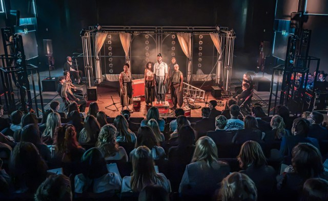 Cast in National Theatre's 2026 schools tour of Bacchae (c) Marc Brenner 03869 Cast in National Theatre's 2026 schools tour of Bacchae (c) Marc Brenner 03869