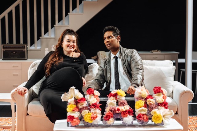 Charlotte Jaconelli and Aaron Gill in ILFORD BOY (Donmar Warehouse, 2026) Photo by Helen Murray Charlotte Jaconelli and Aaron Gill in ILFORD BOY (Donmar Warehouse, 2026) Photo by Helen Murray