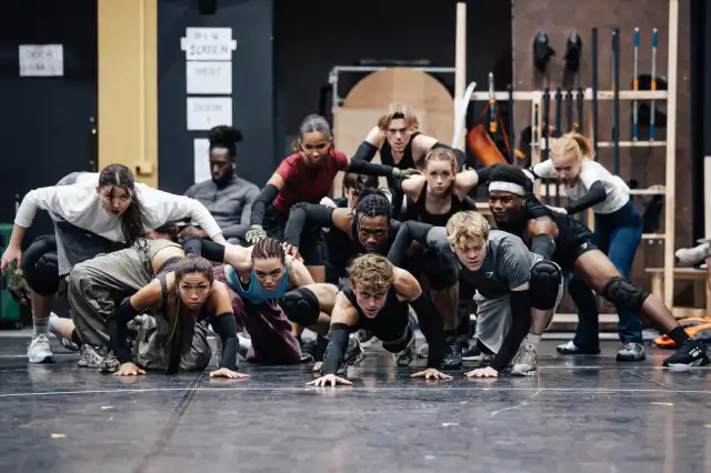 Company of The Hunger Games On Stage in rehearsal credit Danny Kaan (3) Company of The Hunger Games On Stage in rehearsal credit Danny Kaan (3)