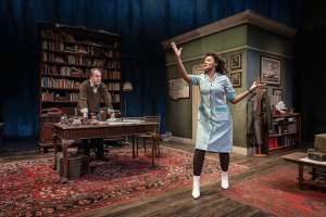 Dominic Mafham and Alexandra Mardell in Educating Rita