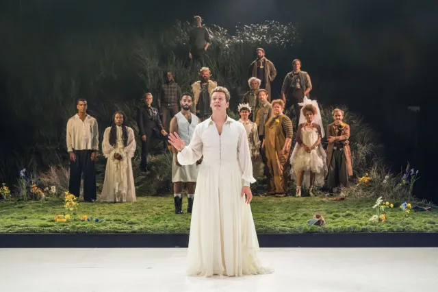 Jonathan Groff and the cast of As You Like It Jonathan Groff and the cast of As You Like It