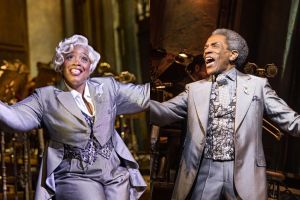 Malinda Parris and André de Shields as Hermes, 1 Brinkhoff Moegenburg, 2 Matthew Murphy