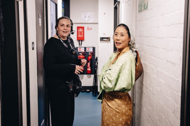 Natsumi Kuroda My Neighbour Totoro backstage at the Gillian Lynne Theatre photo by Danny Kaan Natsumi Kuroda My Neighbour Totoro backstage at the Gillian Lynne Theatre photo by Danny Kaan