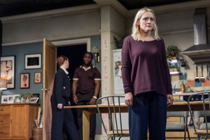 Anne-Marie Duff with Hannah Onslow and Tobi King-Bakare in Some Woman