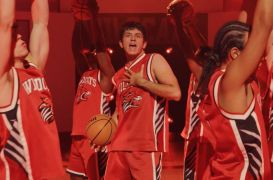 The cast of High School Musical, still taken from video